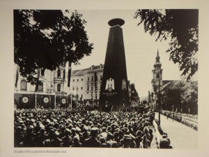 25 juillet 1938, au pied de la Mariensäule, Graz 1938