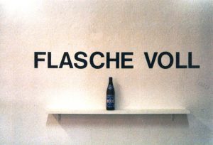 Jörg Schlick, "FLASCHE VOLL", "STURM. ECHO." im Forum Stadtpark, Graz 1998