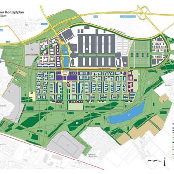 Städtebaulicher Konzeptplan Messestadt Riem, München