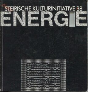 Peter Hoffmann, Katalogumschlag Energie, Steirische Kulturinitiative 88, Graz 1988